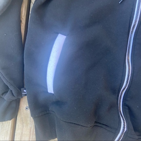 Swift PacSun Black White Zip Up Hooded Sweatshirt - Picture 2 of 9
